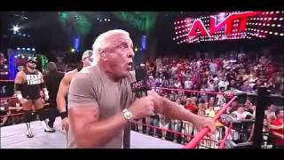 Ric Flair WOOOOO ON TNA IMPACT [upl. by Drapehs]