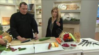 Zwilling JA Henckels Four Star 8 pc Knife Block Set on QVC [upl. by Kecaj284]