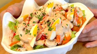 Crab Louie Salad  Joyces Kitchen [upl. by Annaear]