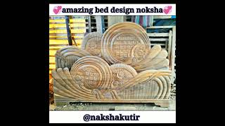 most amazing bed design 💞 Box Palang Carving 💞 khate design shorts woodenbeddesign woodcarving [upl. by Anyaled]