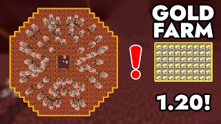 Minecraft Best Easy Gold Farm 121  1450 Ingots per Hour [upl. by Noxas]