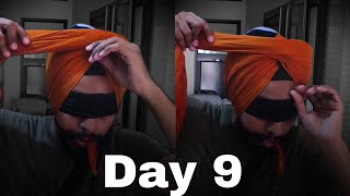 Blindfolded Turban Challenge for 12 days  Morni Pagg  Day 9 [upl. by Edmond]