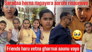 😱 Aarohi ko rish tika lagayepachi harayo 🥹 Hajurbuwako saradda  Aarohi vlog Aarohi Adhikari [upl. by Ninon296]