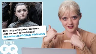 Maisie Williams replies to fans on the internet  British GQ [upl. by Eihcir]