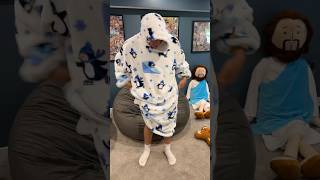 This hoodie blanket is a game changer for sleeping blanket hoodieblanket warm cozy [upl. by Remmus255]