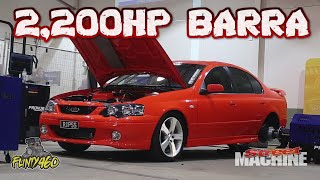 INSANE FORD TURBO BARRA MAKES 2200RWHP [upl. by Ziom979]