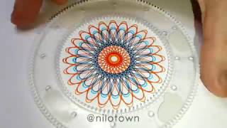 Easy Spirograph  Design n11 [upl. by Hadeehsar]