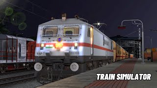 Indian Railways Train Simulator Pc Gameplay  Full Night Journey With Heavy Traffic [upl. by Yecac]