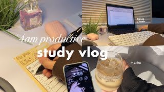 4am PRODUCTIVE STUDY VLOG 📝🥯pulling allnighter lots of studying getting tired and making coffee [upl. by Sosthenna]