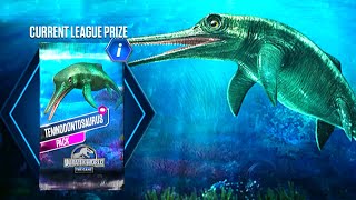 TEMNODONTOSAURUS TOURNAMENT 1 VS 3 BATTLE  JURASSIC WORLD THE GAME [upl. by Cosme753]