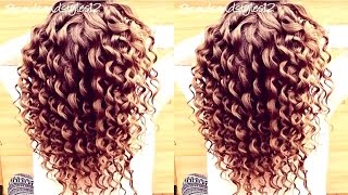 HOW TO DO SPIRAL CURLS  CURLING WAND HAIR TUTORIAL  Braidsandstyles12 [upl. by Pastelki]