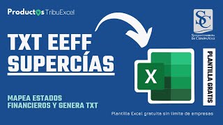 Plantilla Excel Mapeo  TXT De Estados Financieros SuperCías [upl. by Ahsiuqet]