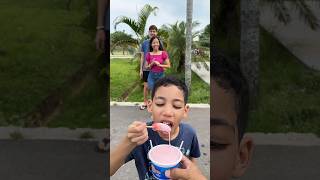 This strawberry ice cream with watermelon lollipop is so weird 😱🙋🏻‍♂️😅🍓👧🏻💕👶🏻🤩😇🤣 [upl. by Charpentier67]