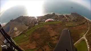 Vol en parapente vers le nez de jobourg [upl. by Dorotea97]