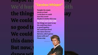 Careless Whisper George Michael lyrics shorts ytshorts lyricssonggeorgemichaelcarelesswhisper [upl. by Leilah153]