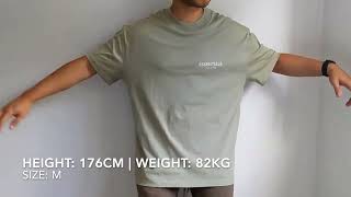 Essentials Fear Of God Sea Foam TShirt  Up Close and Sizing Fitting Guide [upl. by Anotyad]