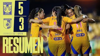 📹 El Resumen Femenil  Tigres Femenil 5  3 Querétaro  Jornada 15  Apertura 2024  Liga MX Femenil [upl. by Airak]