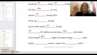 Sfi kurs B kurs C kurs D prepositioner grammatik [upl. by Quickman]