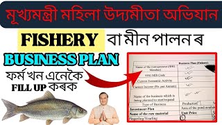 fishery farming business plan  mmua form fill up  মাছ পালন ব্যৱসায় পৰিকল্পনা  কেনেকৈ কৰিব [upl. by Milks914]