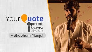 Raavan by Shubham Munjal  Hindi Poetry  YourQuote  Ashoka University Open Mic 2 [upl. by Attenrev]