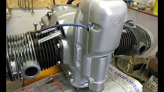 URAL BMW MOTORCYCLE ENGINE REBUILD PART 3 [upl. by Zul769]