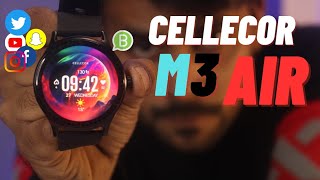 Unboxing CELLECOR M3 AIR  SMARTWATCH  Elegant display [upl. by Dlareme]