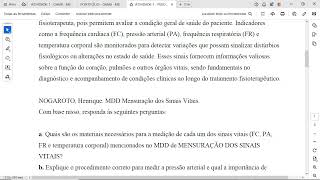 b Explique o procedimento correto para medir a pressão arterial e qual a importância de registrar o [upl. by Gae]