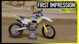 First Ride on the 2024 Husqvarna FC450 [upl. by Mckeon]