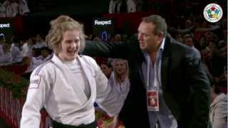 Judo Grand Slam Paris 2013 Final 78kg LOUETTE Lucie FRA  OGATA Akari JPN [upl. by Gregoire]