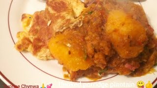 The best healthy plantain porridge ever Learn how to cook this and thank me lateryum [upl. by Nhepets215]