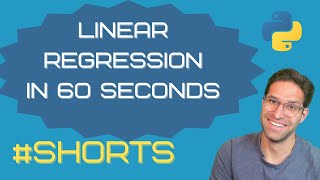 Linear Regression with Python in 60 Seconds shorts [upl. by Hilton957]