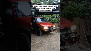 Blazer swap diesel mesin panther 25 siap mengudara lagi bengkelmobil chevrolet [upl. by Girish]