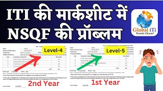 ITI मार्कशीट में NSQF की प्रॉब्लम  ITI Marksheet NSQF Problem 2024 [upl. by Smallman]