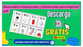 Abecedario para descargar mayúsculas y minúsculas pdf GRATIS shorts abecedario materiales [upl. by Wadesworth146]