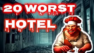 20 terrible hotels in the world  Dont go there  Worstt10 [upl. by Einahpehs]