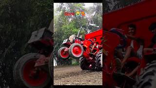 Mahindra tractor stunt farmer farming modified stunt youtube automobile tractorstunt [upl. by Seravaj]