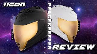 ICON AIRFLITE PEACEKEEPER HELMET  REVIEW AND GO PRO MOUNTING SETUP [upl. by Dulciana]