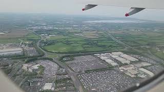 Flight from Dublin Ireland Airport to heathrow London Airport British Airways take off [upl. by Doughman489]