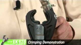 Greenlee EK628 BatteryPowered 6Ton Crimping Tool DEMO VIDEO [upl. by Eahsel]