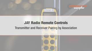 Jay Radios In Field Transmitter and Receiver Pairing by Association [upl. by Notlew802]