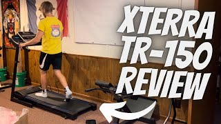 Xterra TR150 Folding Treadmill Unboxing Review amp Initial Thoughts Amazon Treadmills [upl. by Ettenig764]