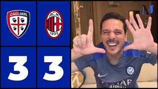 SIETE SETTIMI PERÒ AVETE VINTO COL REAL MADRID 😂🙌🏻 CAGLIARIMILAN 33 [upl. by Ardekal]