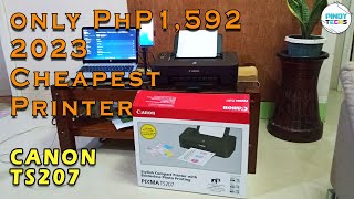 CANON TS207  Unboxing amp Installation to Windows 11 OS Laptop  PinoyTechs Tagalog [upl. by Sall]