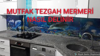 granit mermer mutfak tezgahı nasıl delinir [upl. by Siramad]