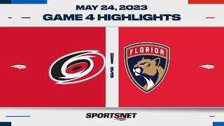 NHL Eastern Conference Final Game 4 Highlights  Hurricanes vs Panthers  May 24 2023 [upl. by Anitrak]