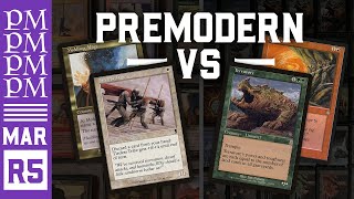 5c Tireless Tribe vs RG Terravore  Round 5  March Premodern MTG Tournament [upl. by Steiner]