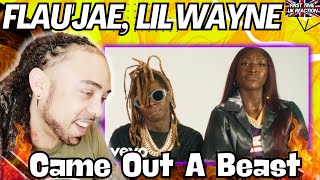 STR8 🔥🔥 Flaujae Lil Wayne  Came Out A Beast Official Music Video FIRST TIME UK REACTION [upl. by Ehcor]