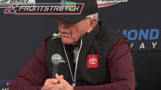 Joe Gibbs Responds To Martin Truex Jr Making Contact With Denny Hamlin PostRace [upl. by Isdnil248]