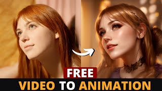 Turn Any Video Into Animation With Ai For Free  Free Video To Animation Ai [upl. by Shaddock]