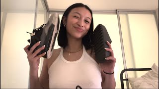 ASMR  Shoe Collection tapping rambling scratching [upl. by Jarrow649]